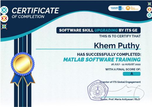MATLAB Software Training (និទ្ទេស A)